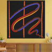 Snoer in storm canvas afdruk (Insitu (Woonkamer))