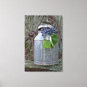 snoerdruiven in antiek blik canvas afdruk (Voorkant)