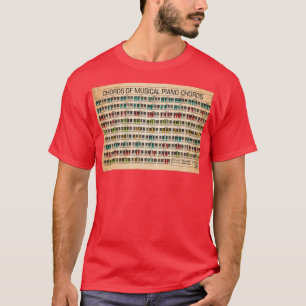 Snoeren van muziekpianokords t-shirt