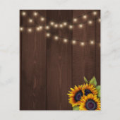 Snoerlichten zonnebloemen rustieke chic Sweet Sixt (Achterkant)