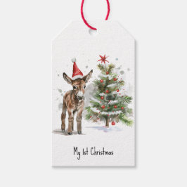 Snoespoens Eerste Kerstfeest, op maat gemaakt Cadeaulabel