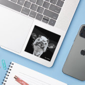 Snoet Boop, Dier Sticker (Laptop met iPhone)