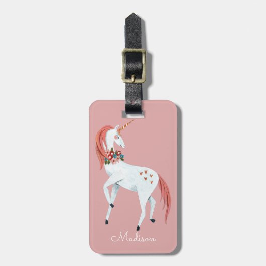 Snoetroze meisjes bagagelabel (Voorkant verticaal)