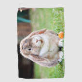 Snoezelkonijn Golfhanddoek (Voorkant)