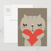 Snoezelkonijn met liefde briefkaart (Voorkant / Achterkant)