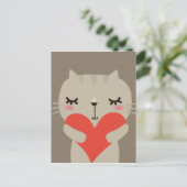 Snoezelkonijn met liefde briefkaart (Staand voorkant)