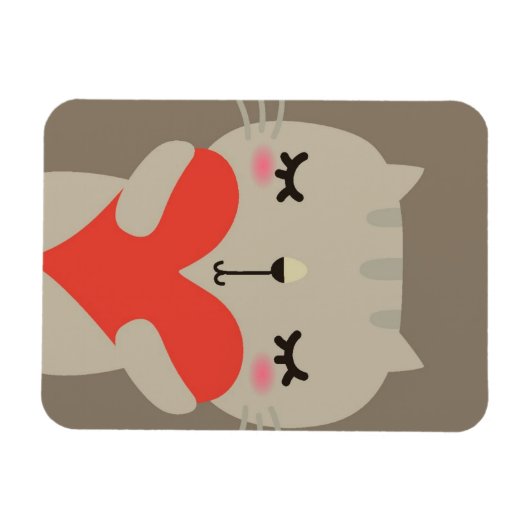 Snoezelkonijn met liefde magneet (Horizontaal)