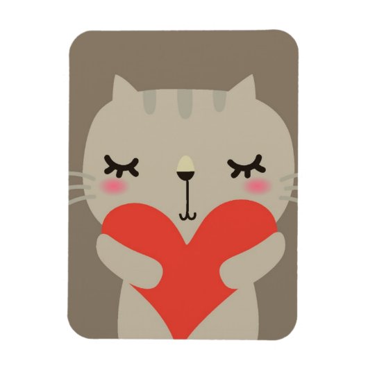 Snoezelkonijn met liefde magneet (Verticaal)