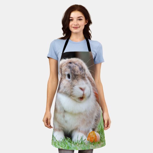 Snoezelkonijn Schort (Gedragen)