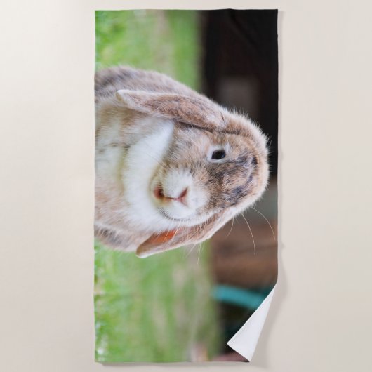 Snoezelkonijn Strandlaken (Voorkant)