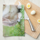 Snoezelkonijn Theedoek (Quarter Fold)