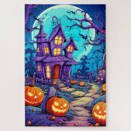 snoezig spookachtig spookhuis legpuzzel