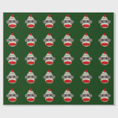 Snok-kerstcadeaupapier met één klap cadeaupapier (Vlak)