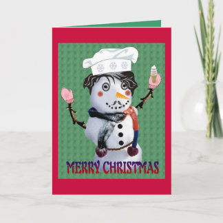 SNOMAN COOK FEESTDAGEN KAART