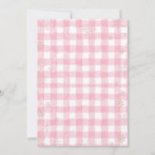 Snonwflakes Clothesline Merry Little Baby Shower Kaart (Achterkant)