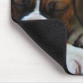 Snooding bokspups mousepad muismat (Hoek)