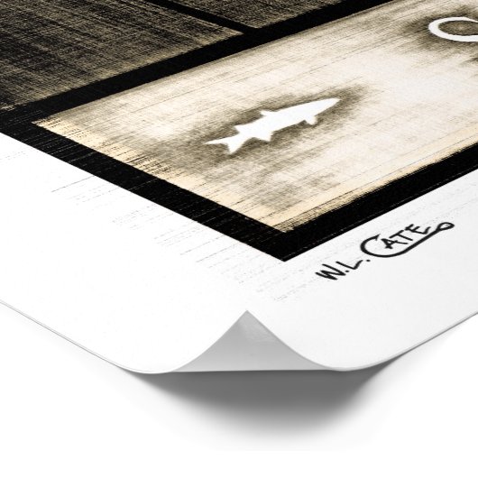 Snook B&W-Posters, -Prints en -Lijsten Poster (Hoek)