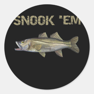 Snook Em Snook Vist Common Snook Ronde Sticker