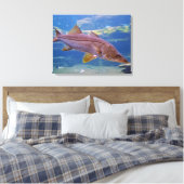 Snook Fish Canvas Print (Insitu (Slaapkamer))