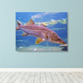 Snook Fish Canvas Print (Insitu (Houten vloer))