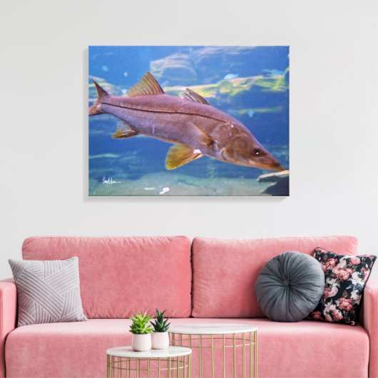 Snook Fish Canvas Print (Insitu (Woonkamer))