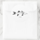 Snook Illustration Ronde Sticker (Tas)