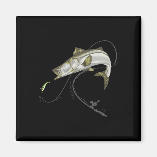 Snook robalo sergeant vis lijnenzijde zeebaars magneet (Voorkant)