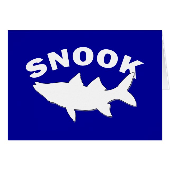 Snook Silhouette - Snook Vist (Voorkant Horizontaal)