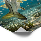 Snook Vis Kunst Poster (Hoek)