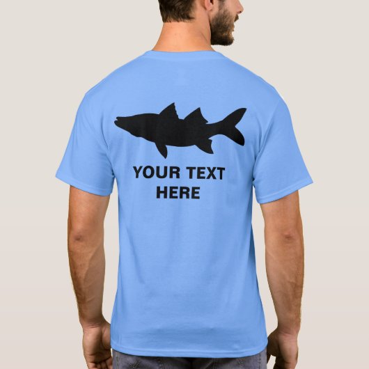 Snook Vissen Silhouette T-shirt (Achterkant)