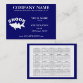 SNOOK VIST ENTHUSIAST - Sjabloon voor visitekaartj Visitekaartje (Voorkant / Achterkant)