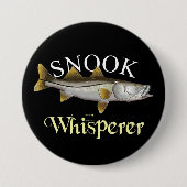 Snook Whisperer Dark Ronde Button 7,6 Cm (Voorkant)