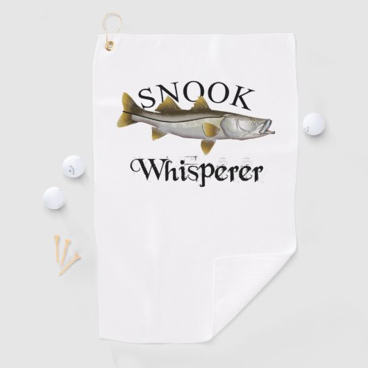 Snook Whisperer Light Vist Towel Golfhanddoek (Insitu)