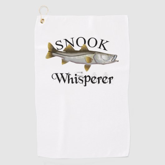 Snook Whisperer Light Vist Towel Golfhanddoek (Voorkant)