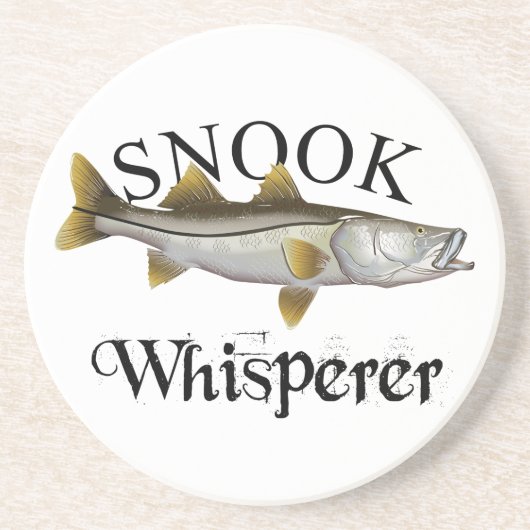 Snook Whisperer Light Zandsteen Onderzetter (Voorkant)