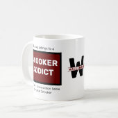 Snooker Addict Voeg Jouw naam Monogram Initiaal to Koffiemok (Voorkant links)