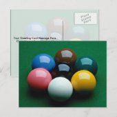 Snooker-apparatuur Briefkaart (Voorkant / Achterkant)