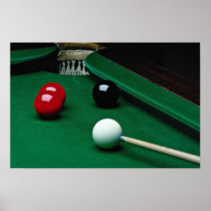 Snooker-apparatuur Poster
