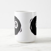 Snooker Ball 8 Minimalist Mug | Billiard Art Koffiemok (Center)