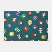 Snooker Ball Pattern, Billiard Player Gifts Deurmat (Voorkant)