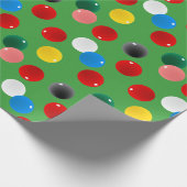 Snooker Ballen Patterned Kleurrijk Cadeaupapier (Hoek)