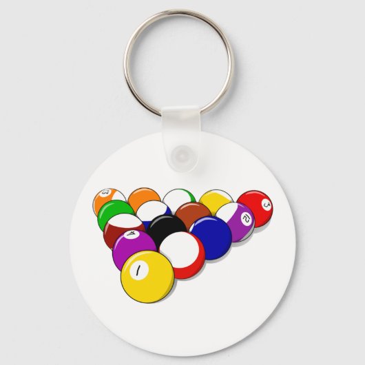 Snooker Balls Sleutelhanger (Voorkant)