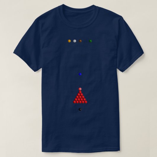 Snooker Balls T-shirt (Design voorkant)