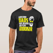 Snooker Beard Fathers Day Pool Snooker Player T-shirt (Voorkant)