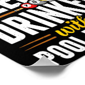 Snooker Bier Drinker Met Zwembad Probleem Pool Spe Poster (Hoek)