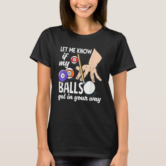 Snooker   Billiard Player T-shirt (Voorkant)