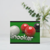 Snooker Briefkaart (Staand voorkant)