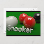 Snooker Briefkaart (Voorkant / Achterkant)