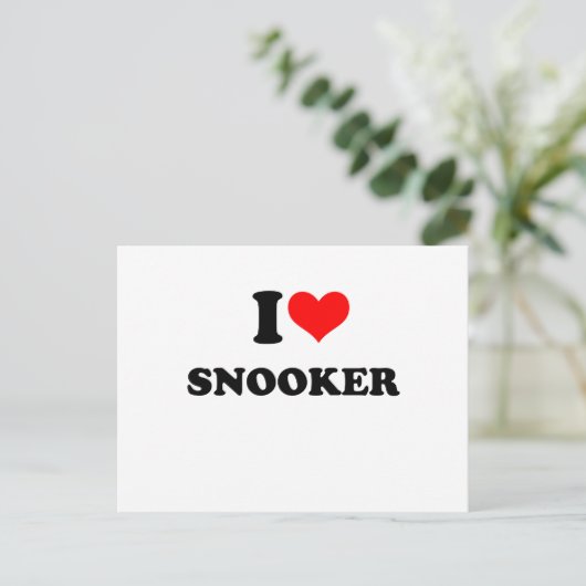 snooker briefkaart (Staand voorkant)