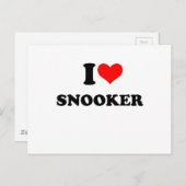 snooker briefkaart (Voorkant / Achterkant)